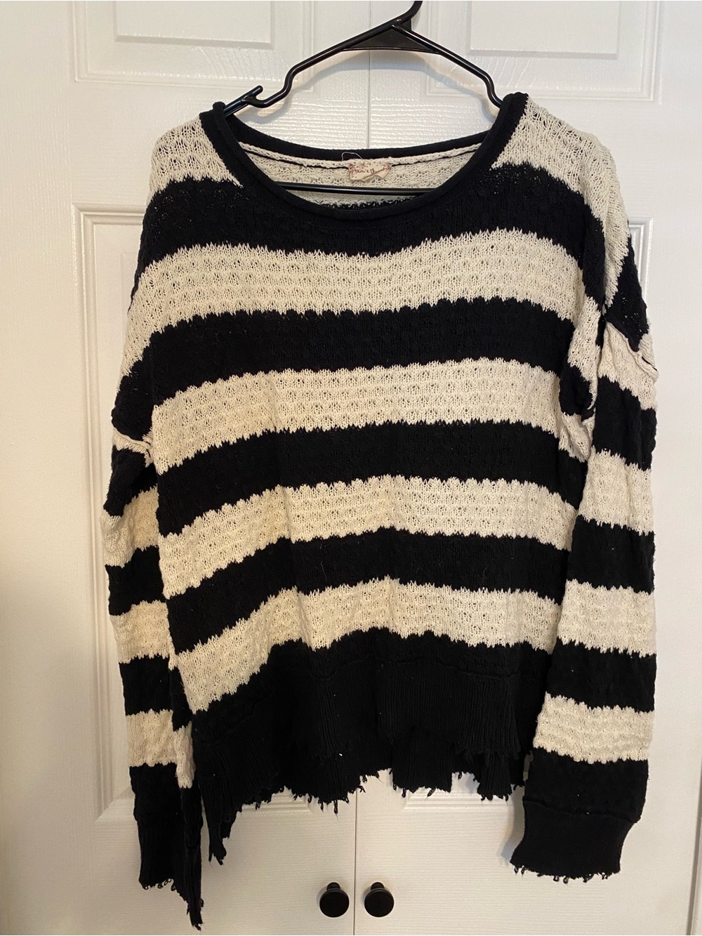 Hem & Thread Black and Cream Sweater